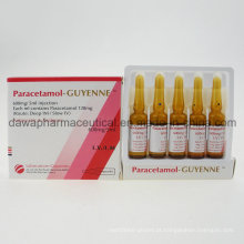 Medicina Completa para o Tratamento da Febre 600mg / 5ml Paracetamol Injection